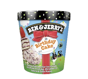 Ben & Jerry's Birthday Cake Ice Cream 